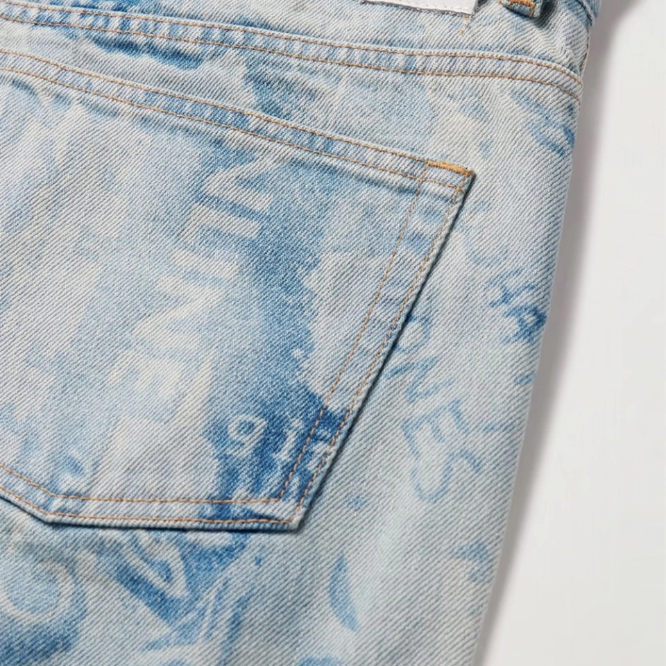 Men's Jeans Tie-dye pickling Jeans (3)