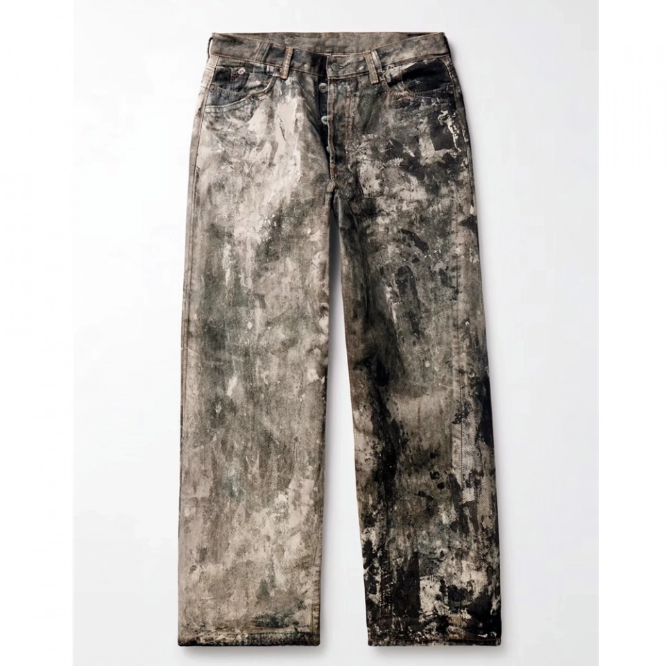 Men's Jeans Tie-dye pickling Jeans