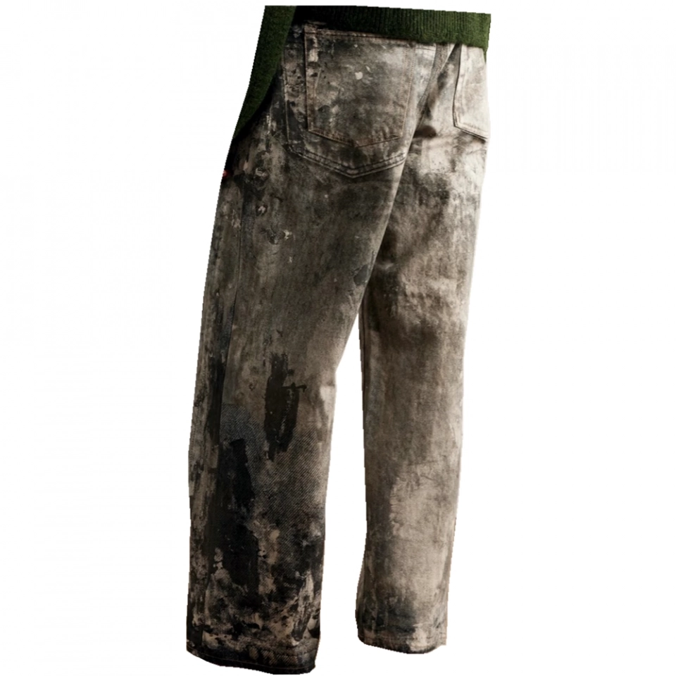 Men's Jeans Tie-dye pickling Jeans (2)