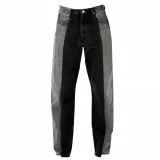 Men's Laser Jeans - Black + gray
