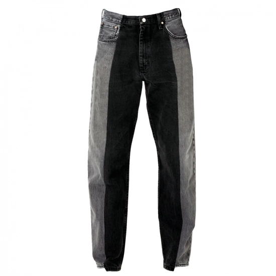 Men's Laser Jeans - Black + gray