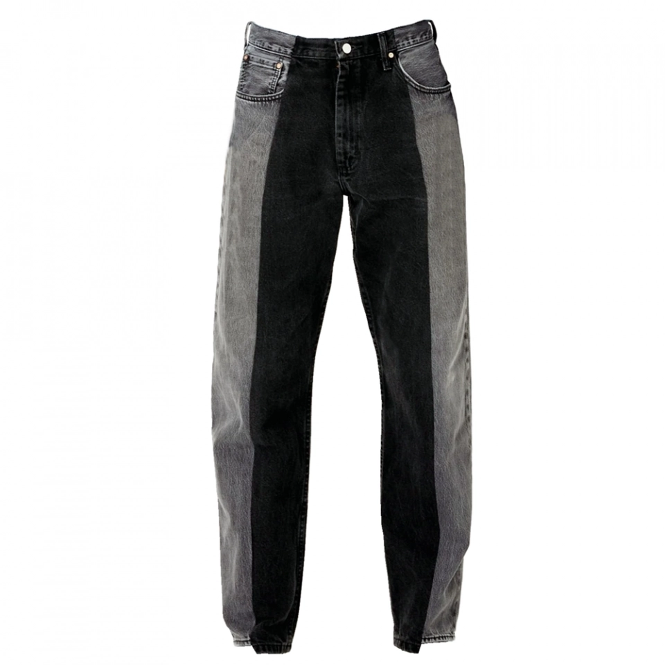 Men's Laser Jeans - Black + gray