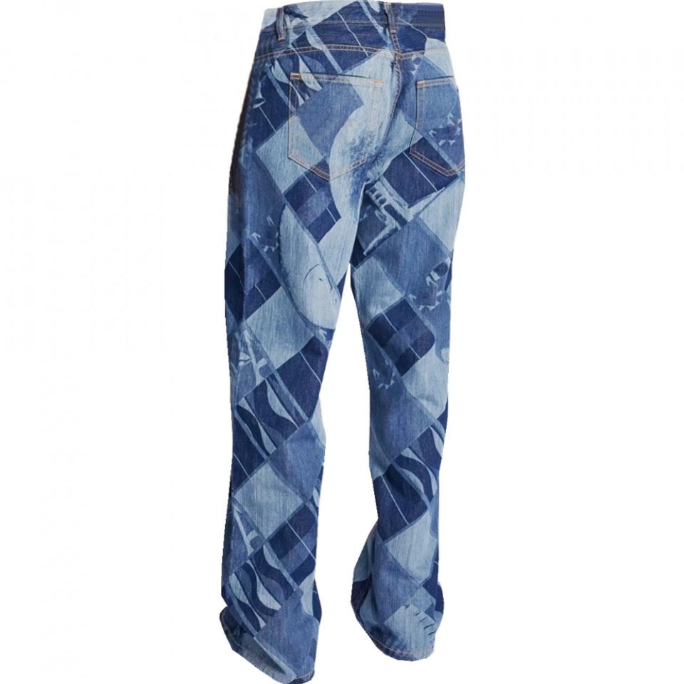 Men's Laser Jeans Denim Jeans (2)