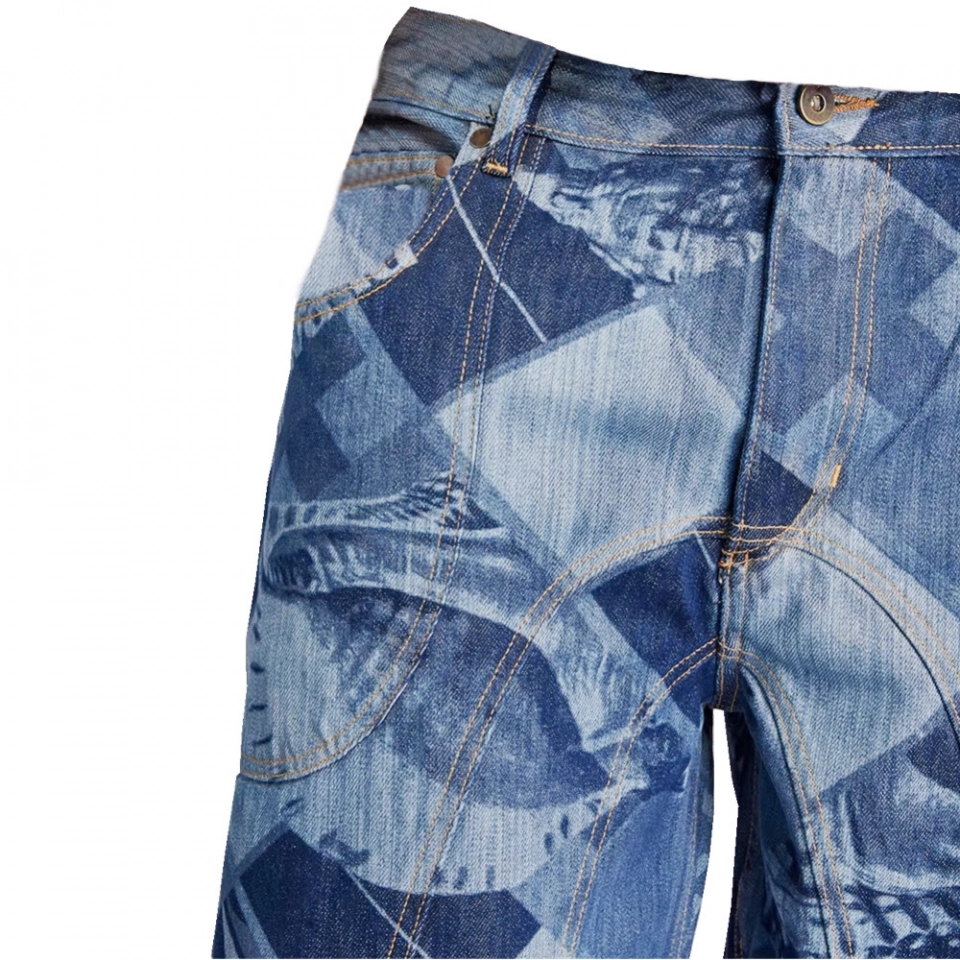 Men's Laser Jeans Denim Jeans (3)