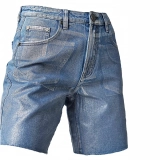 Metallic silver rubber print Short (2)
