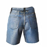 Metallic silver rubber print Short (4)