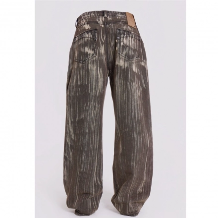 Press glue - metal glue effect pants