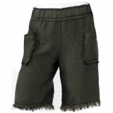 Ramie cotton dyed shorts -Garment Dye