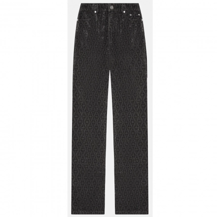 Rhinestone Eiffel Boyfriend Jeans