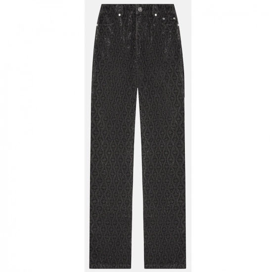 Rhinestone Eiffel Boyfriend Jeans