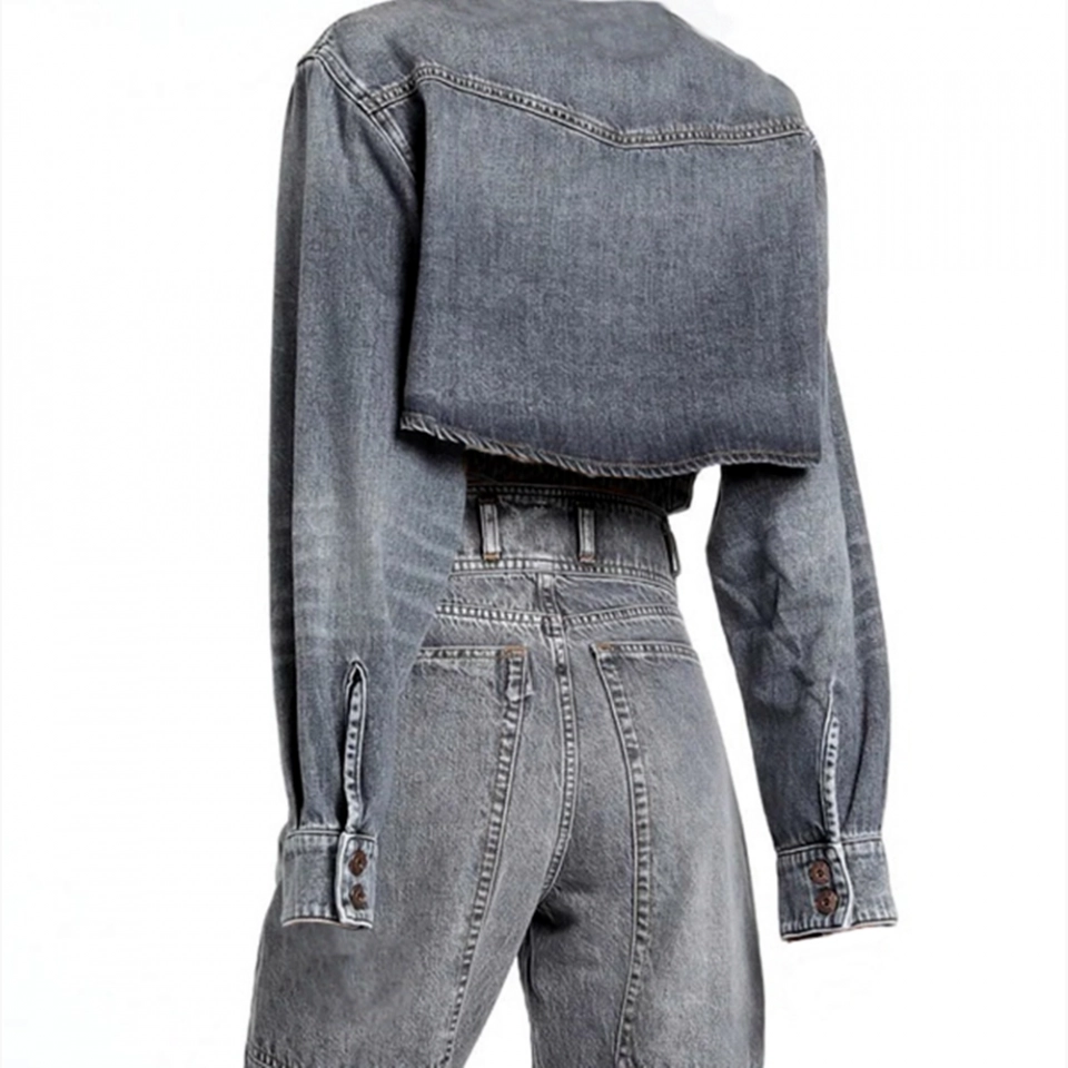 Short denim jacket - Acid wash (3)