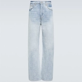 Stretch jacquard denim