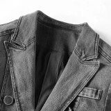 Suit-style denim jacket (2)