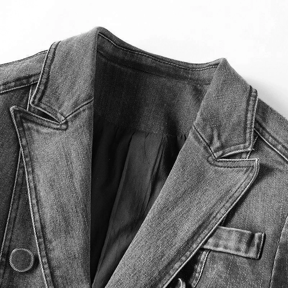 Suit-style denim jacket (2)