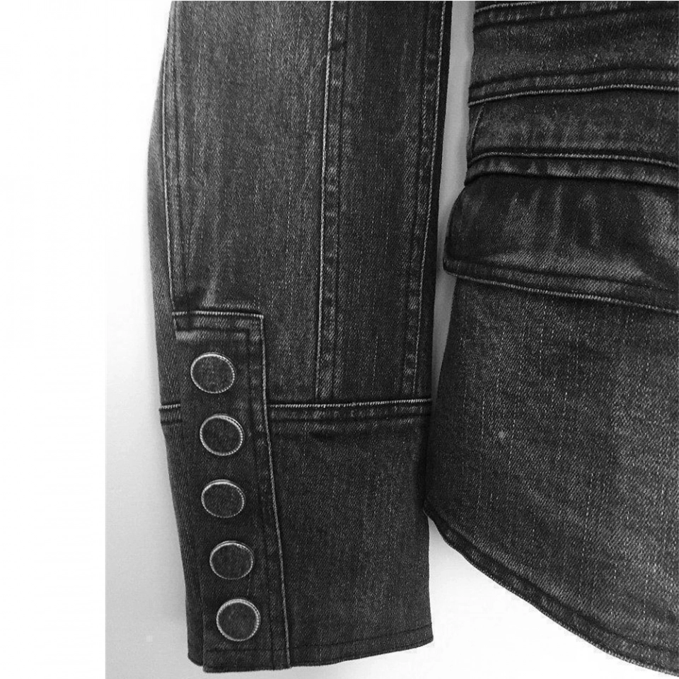 Suit-style denim jacket (3)