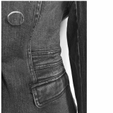Suit-style denim jacket (4)