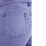 Tie-dyed denim shorts + fabric belt (3)