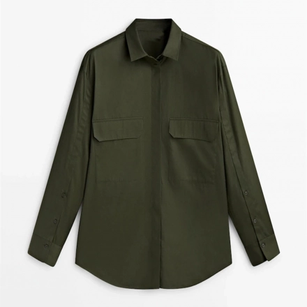 Twill Fabric Women's Shirt Twill Fabric Women's Shirt