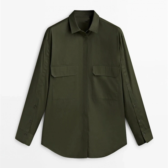 Twill Fabric Women's Shirt Twill Fabric Women's Shirt