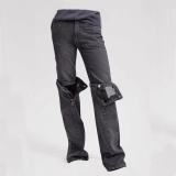 Women's Button straight leg jeans