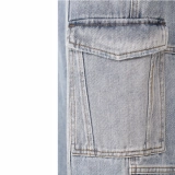 Women's Cargo Denim Jeans (5)