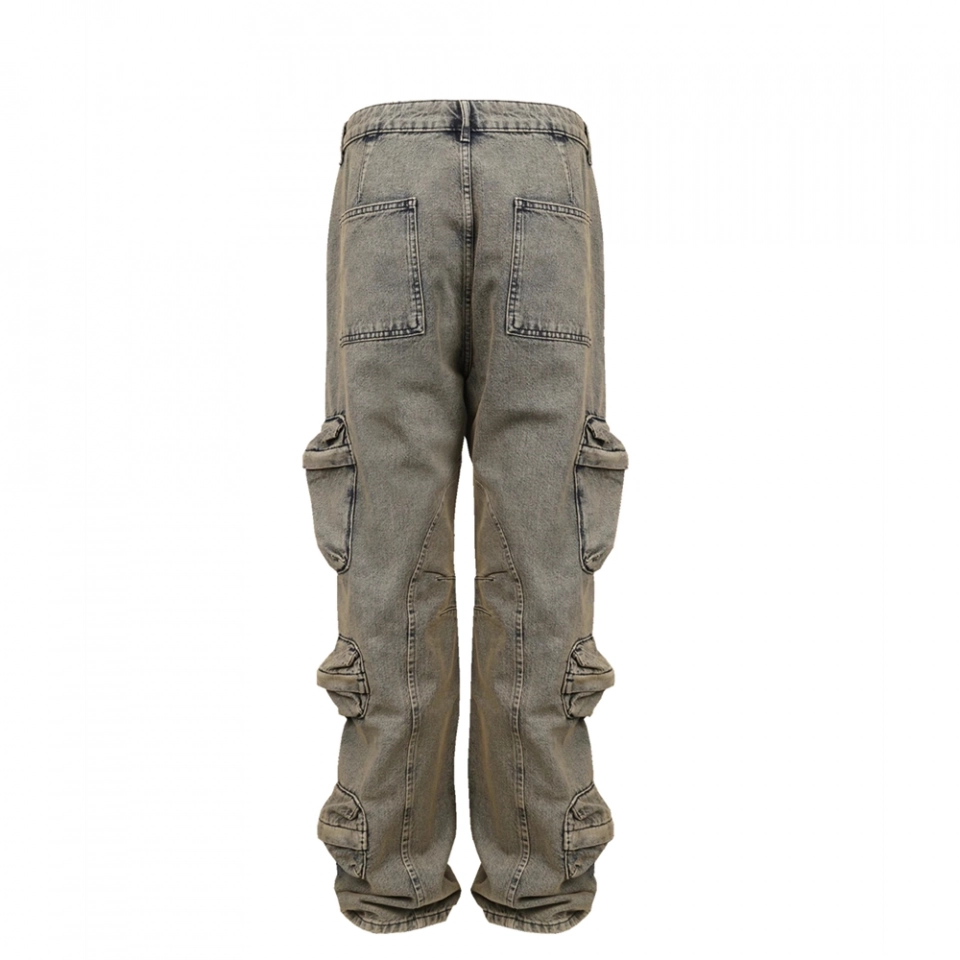Women's Cargo Denim Jeans (3)