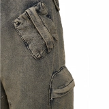 Women's Cargo Denim Jeans (4)