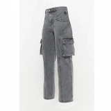 Women's Cargo Denim Jeans (2)
