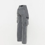 Women's Cargo Denim Jeans (3)