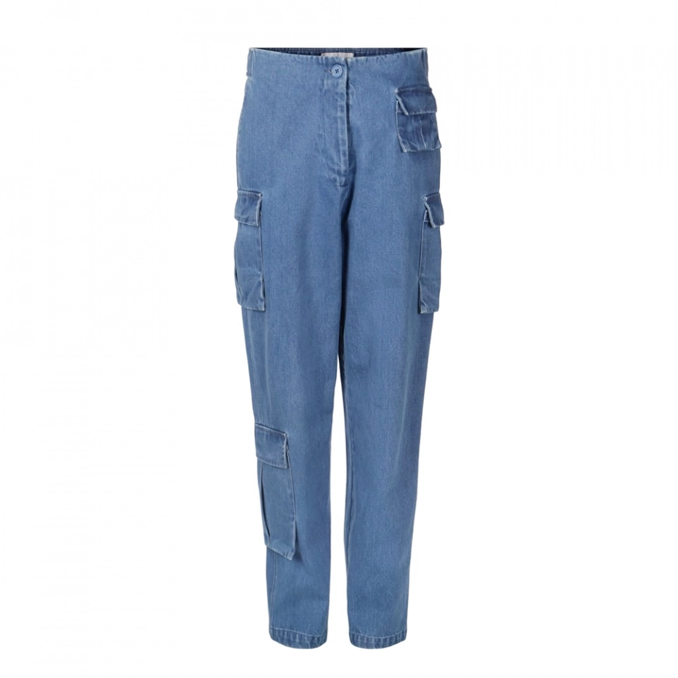 Women's Cargo Denim Jeans (2)