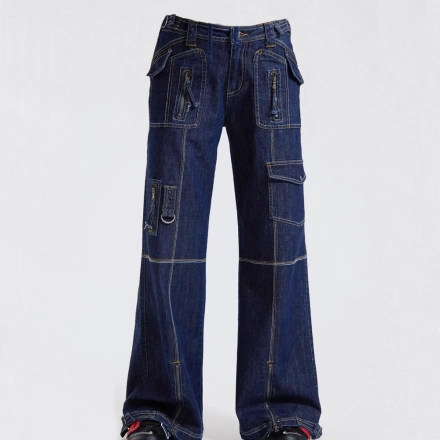 Women's Cargo Denim Jeans Women's Cargo Denim Jeans