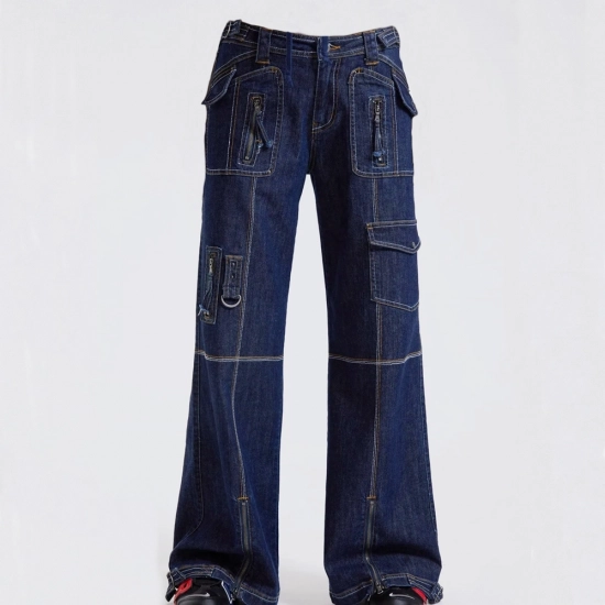 Women's Cargo Denim Jeans Women's Cargo Denim Jeans