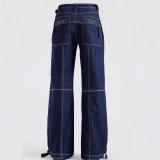 Women's Cargo Denim Jeans (3)