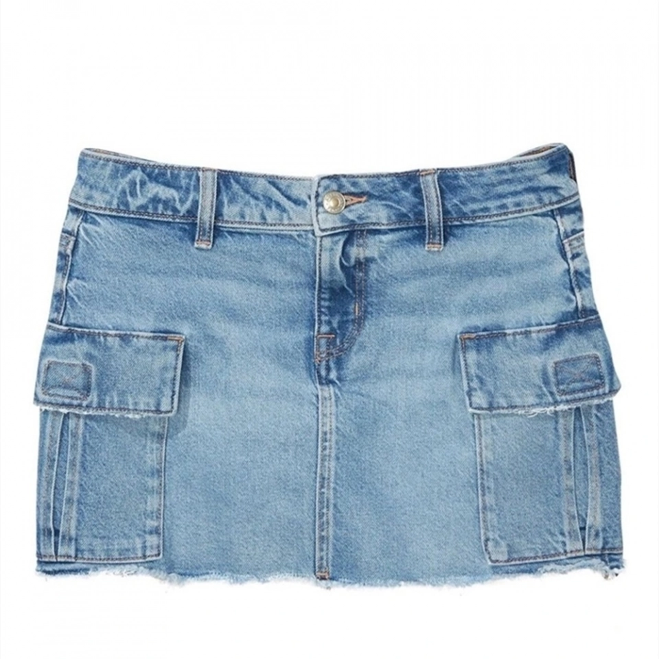 Women's Cargo denim Mini Skrit