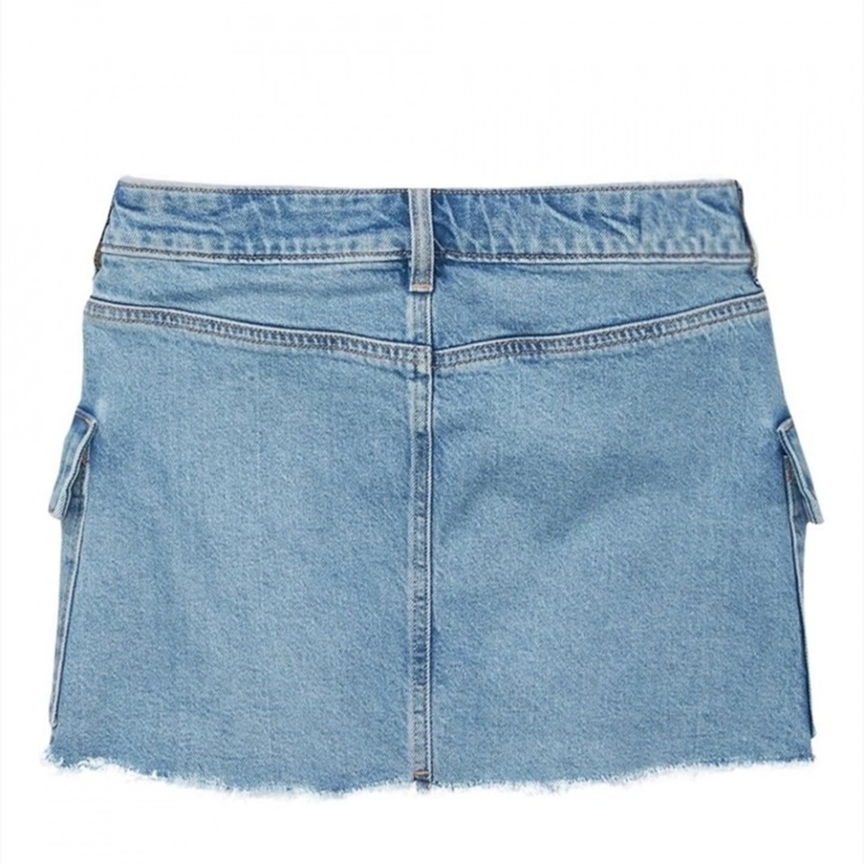 Women's Cargo denim Mini Skrit (4)