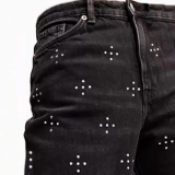 Women's Decorate the rhinestone Jeans (2)