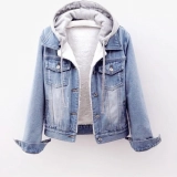 Women's Denim Hoodie Jacket