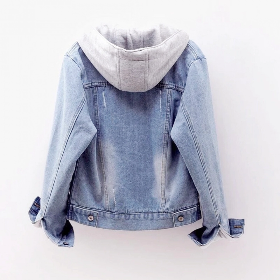 Women's Denim Hoodie Jacket (4)