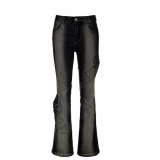 Women's Denim Irregular patch Jeans
