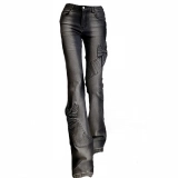 Women's Denim Irregular patch Jeans (2)