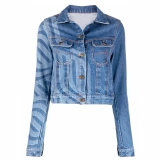 Women's Denim Jacket-Laser Print