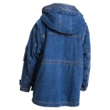 Women's Denim Jacket-Sherpa Denim Jacket (2)
