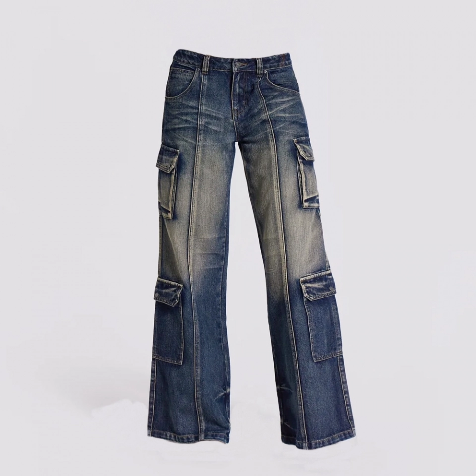 Women's denim janes-Cargo Pants (2)
