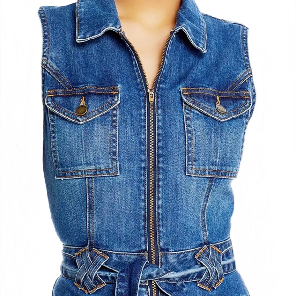 Women's Denim Jumpsuit (3)
