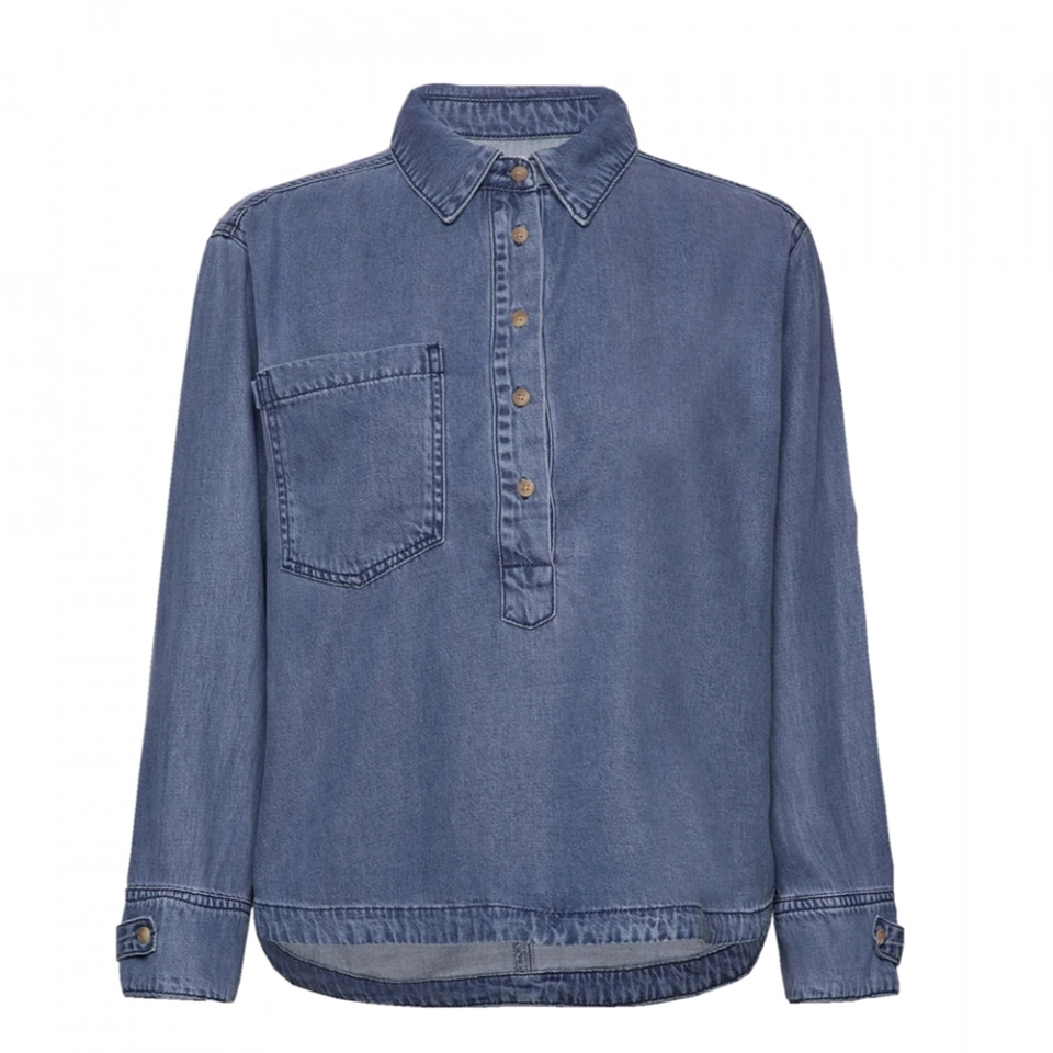 Women's Denim Shirt-Tencel Denim