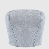 Women's Denim Tops  full Rhinestones