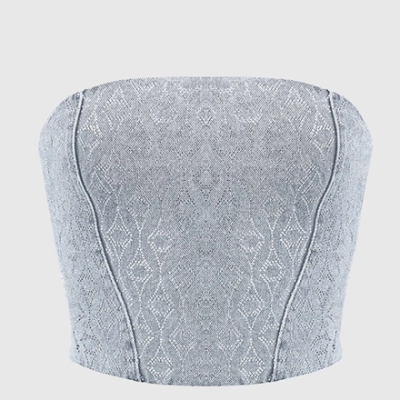 Women's Denim Tops  full Rhinestones