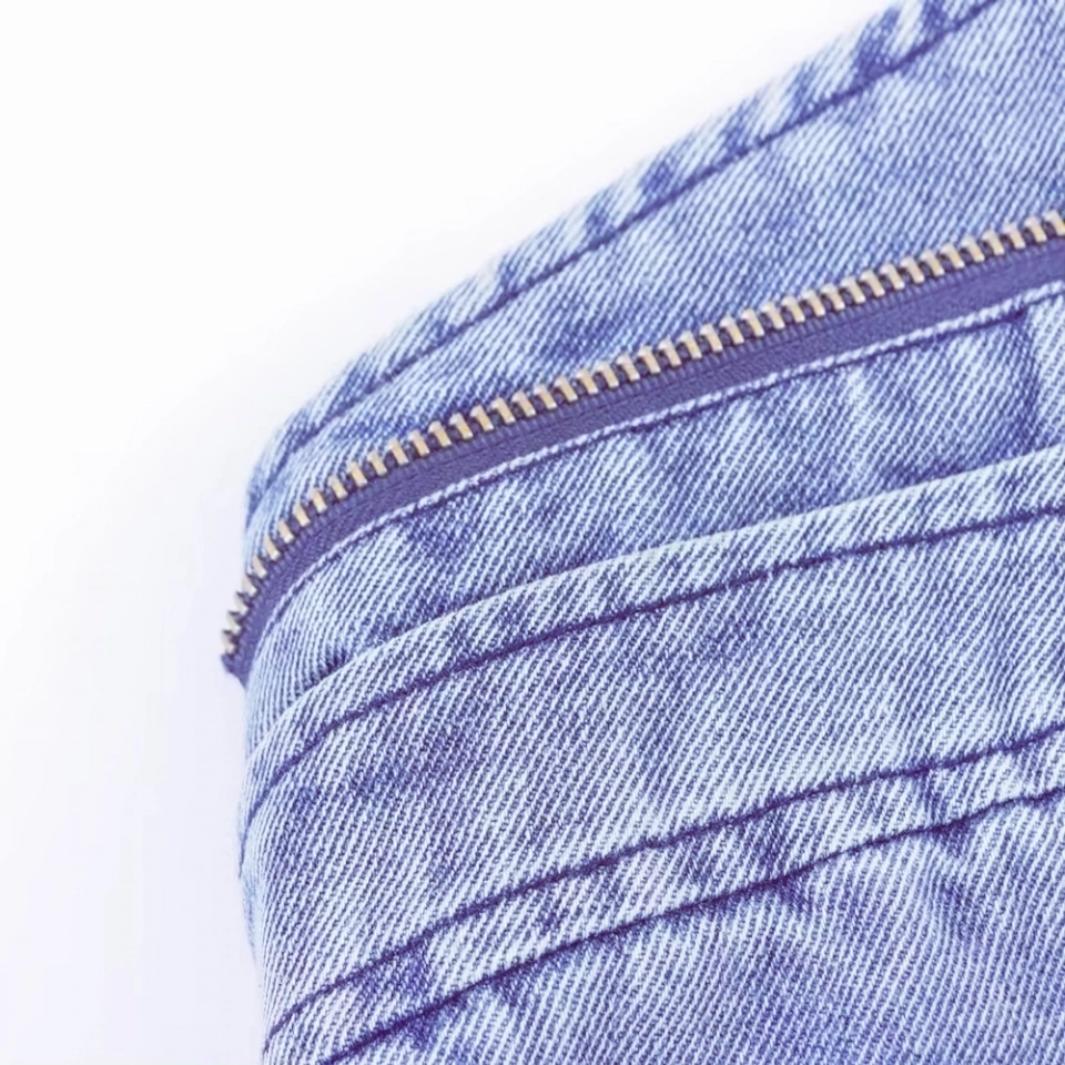 Women's Denim Tops-Irregular zipper (3)