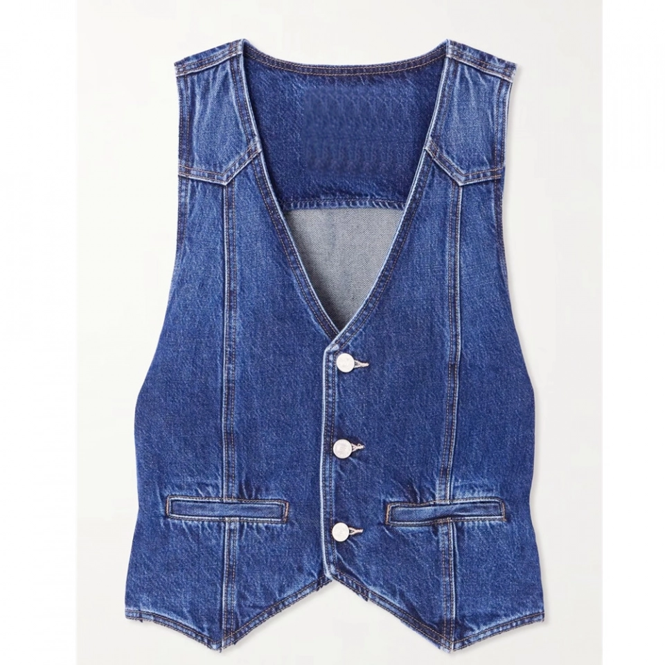 Women's Denim Tops-Vest