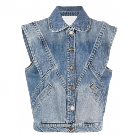 Women's Denim Tops-Vest Women's Denim Tops-Vest